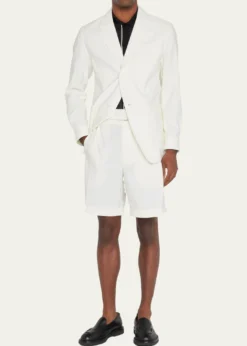 3.1 Phillip LimMen's Pleated Self-Belt Tailored Shorts