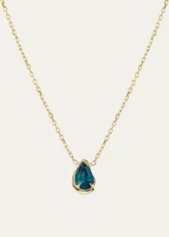AaryahBB Thelma Teal Sapphire Necklace