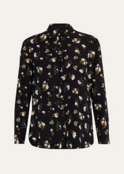 Adam LippesMathias Floral Silk Crepe De Chine Button-Down Shirt