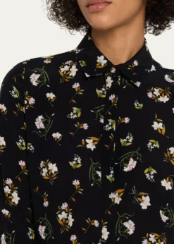 Adam LippesMathias Floral Silk Crepe De Chine Button-Down Shirt