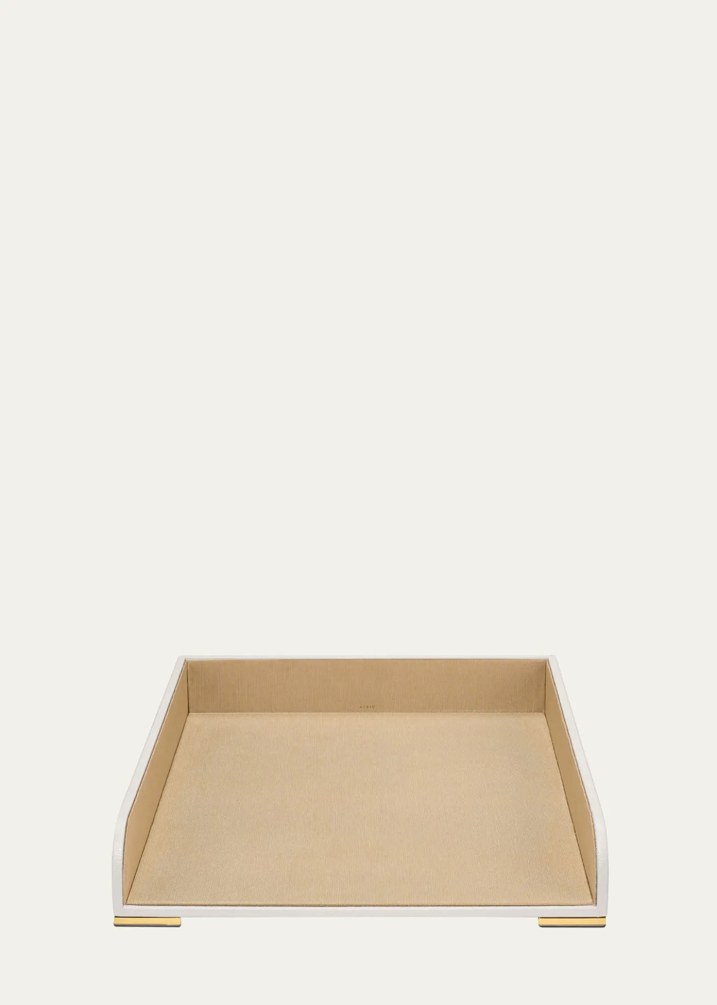 AERINClassic Leather Paper Tray