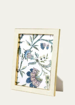 AERINCream Faux-Shagreen 8" x 10" Picture Frame