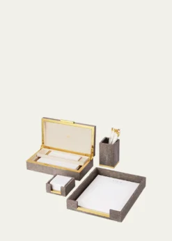 AERINFaux Shagreen Paper Tray