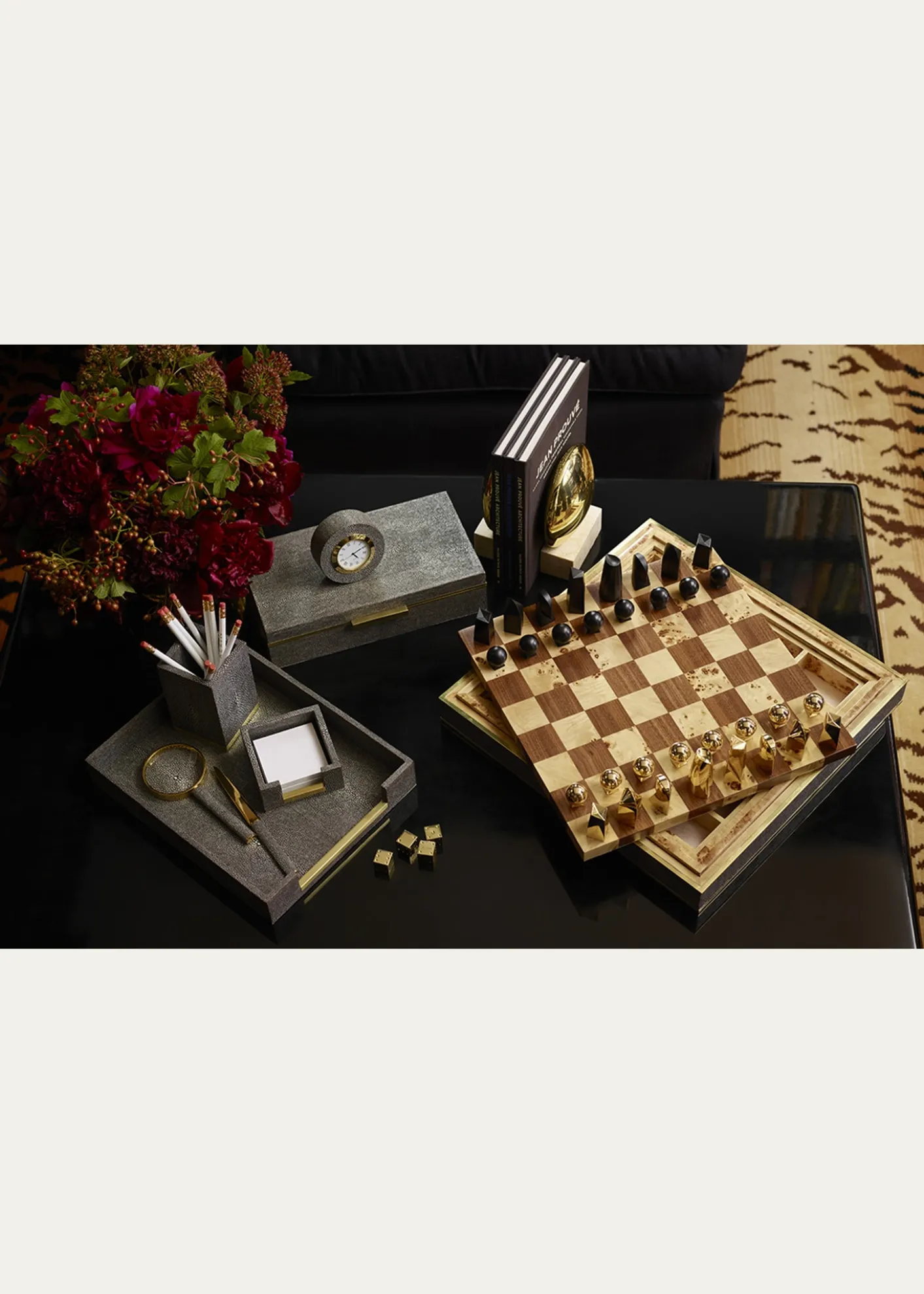 AERINFaux Shagreen Paper Tray