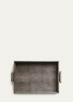 AERINFaux Shagreen Rectangular Tray