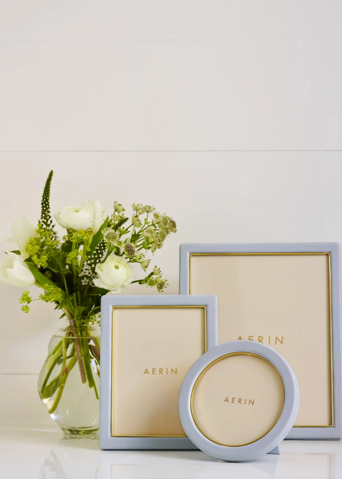 AERINPiero Leather Photo Frame, 5" x 7"