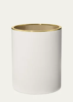 AERINPiero Leather Wastebasket