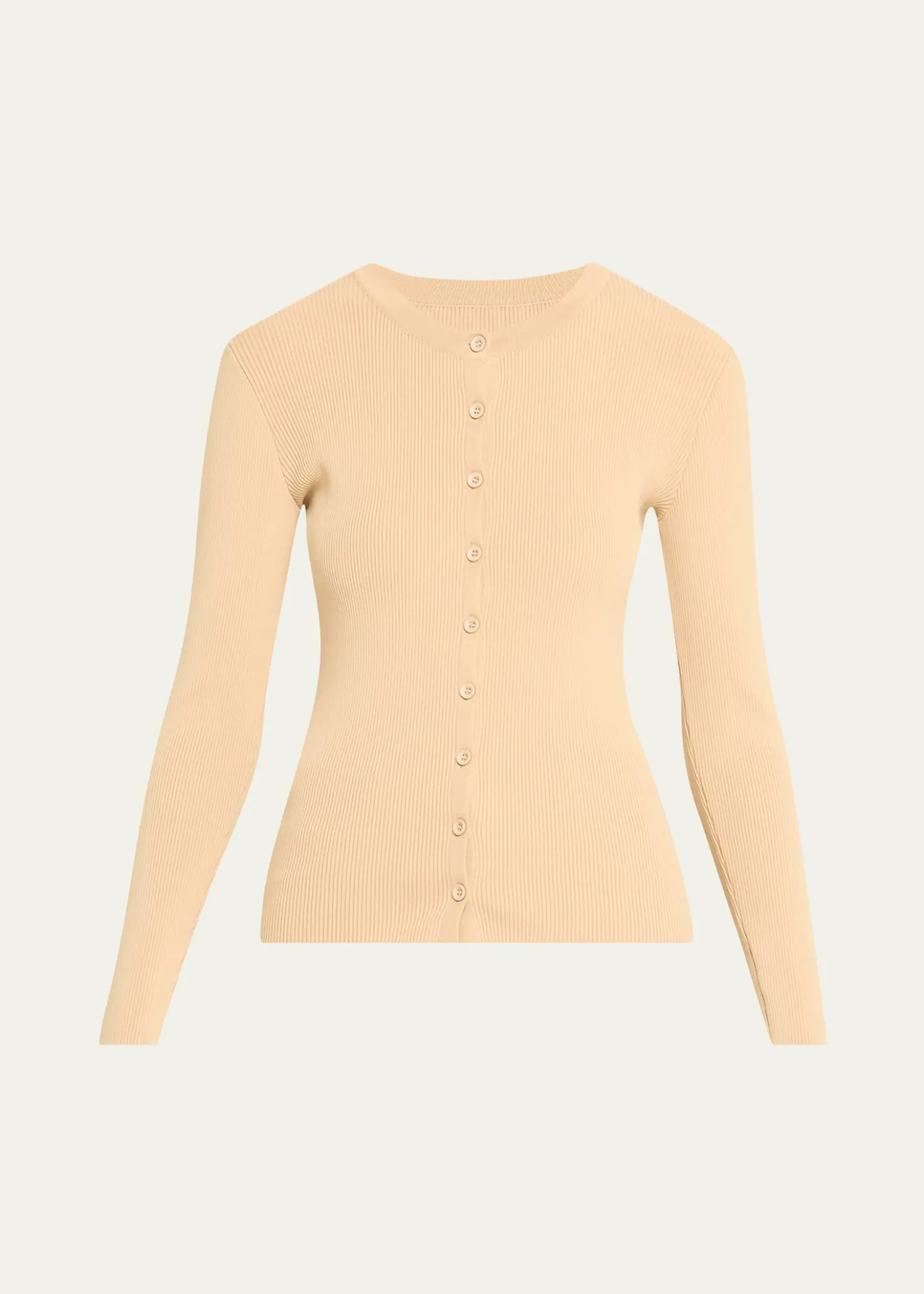 AEXAEFine Knit Ribbed Cardigan