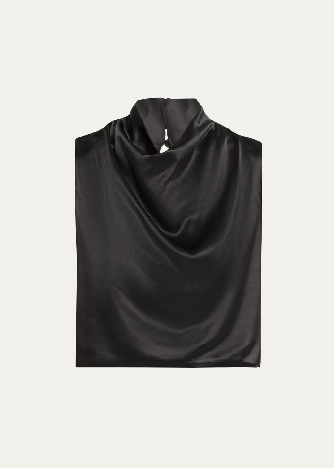 AEXAESilk Cowl-Neck Top