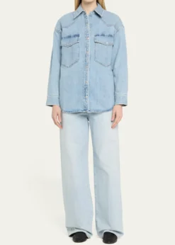 AGOLDELotta Long-Sleeve Denim Shirt