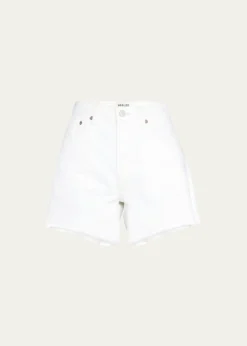 AGOLDEParker Long Frayed Shorts