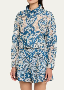 Agua by Agua BenditaCecilia Ribbons Button-Front Shirt
