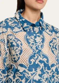 Agua by Agua BenditaCecilia Ribbons Button-Front Shirt