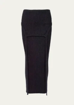 Aisling CampsFlipped Merino Wool Knit Midi Skirt