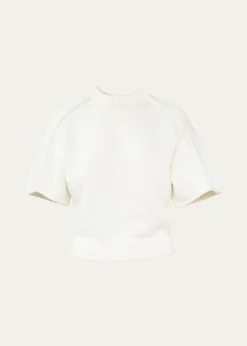 Aisling CampsPerfect Short-Sleeve Crop Knit T-Shirt