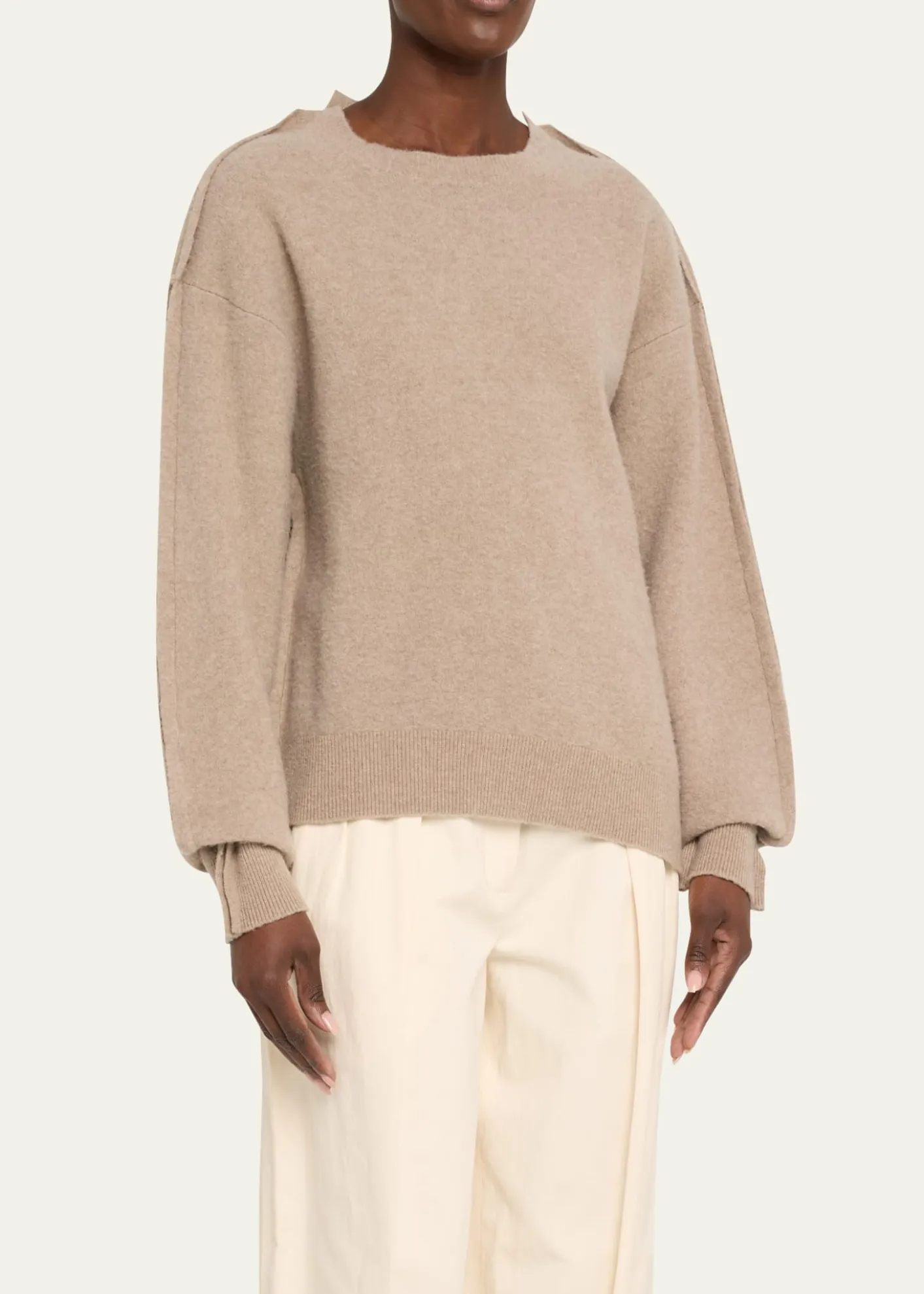 Aisling CampsSculpted Merino Wool Pullover