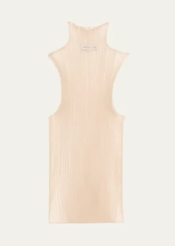 Aisling CampsSleeveless Modern Mist Sheer Turtleneck