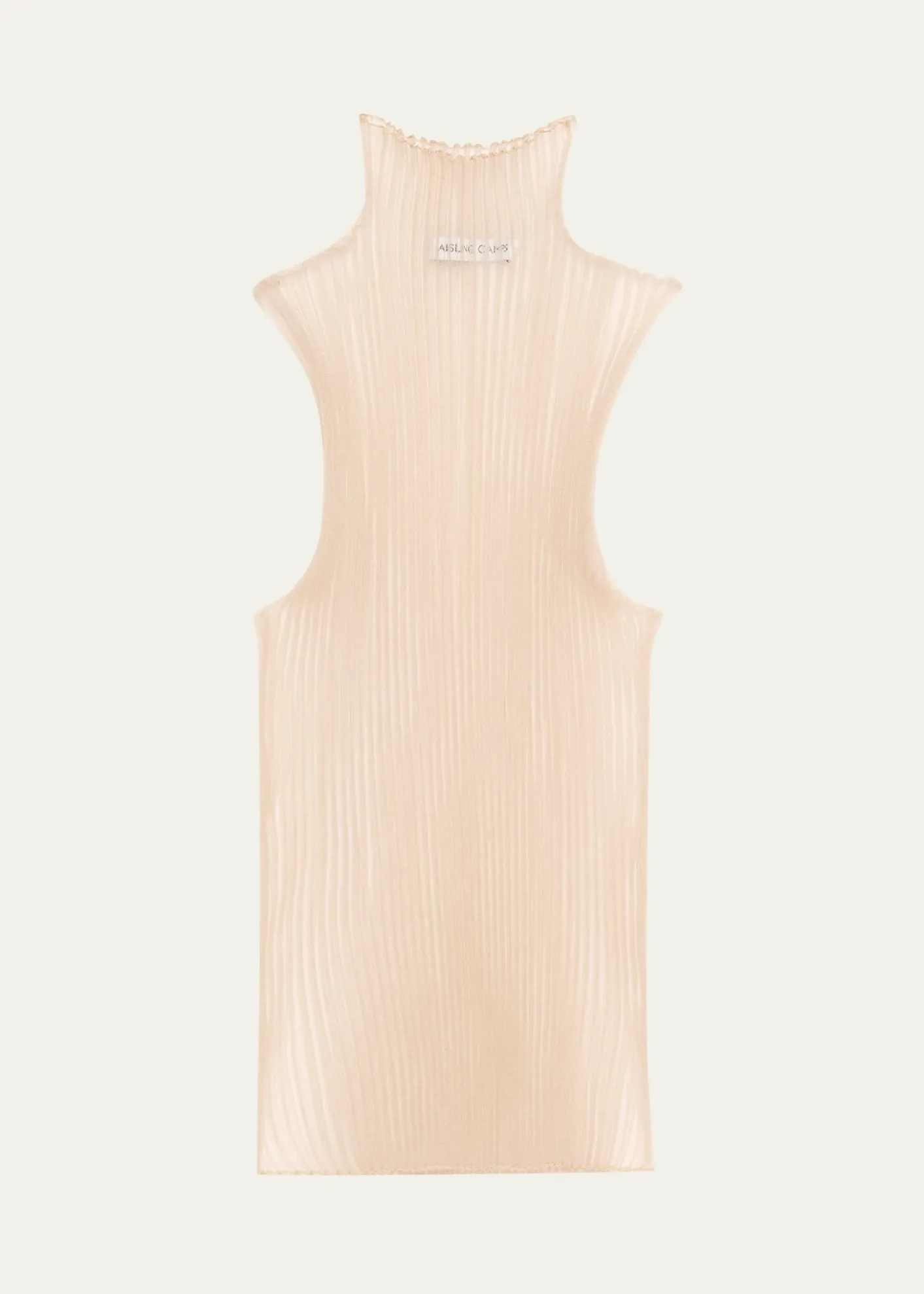 Aisling CampsSleeveless Modern Mist Sheer Turtleneck
