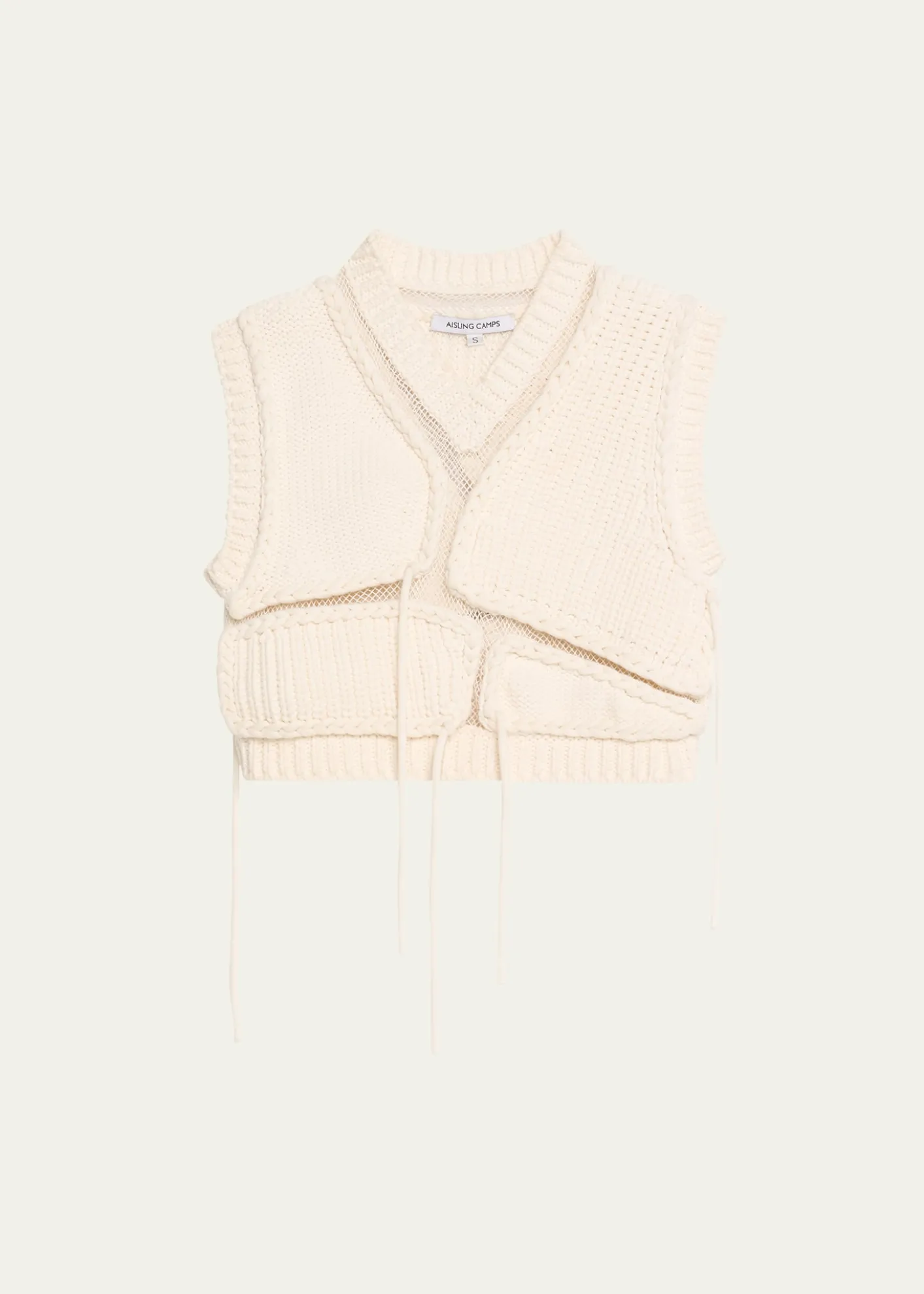 Aisling CampsTortoise Mesh Cropped Vest