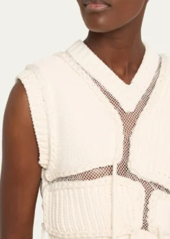 Aisling CampsTortoise Mesh Cropped Vest