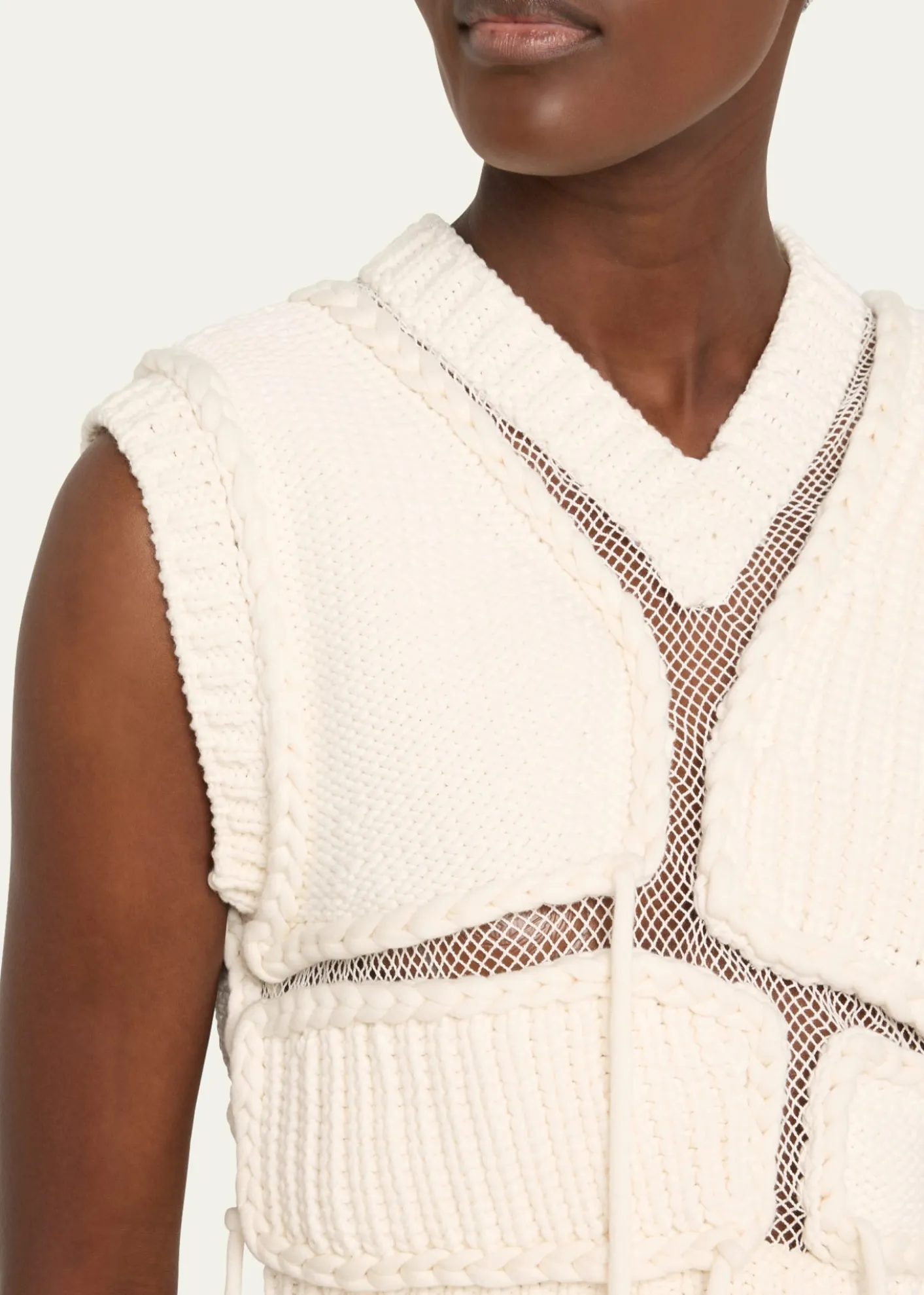 Aisling CampsTortoise Mesh Cropped Vest