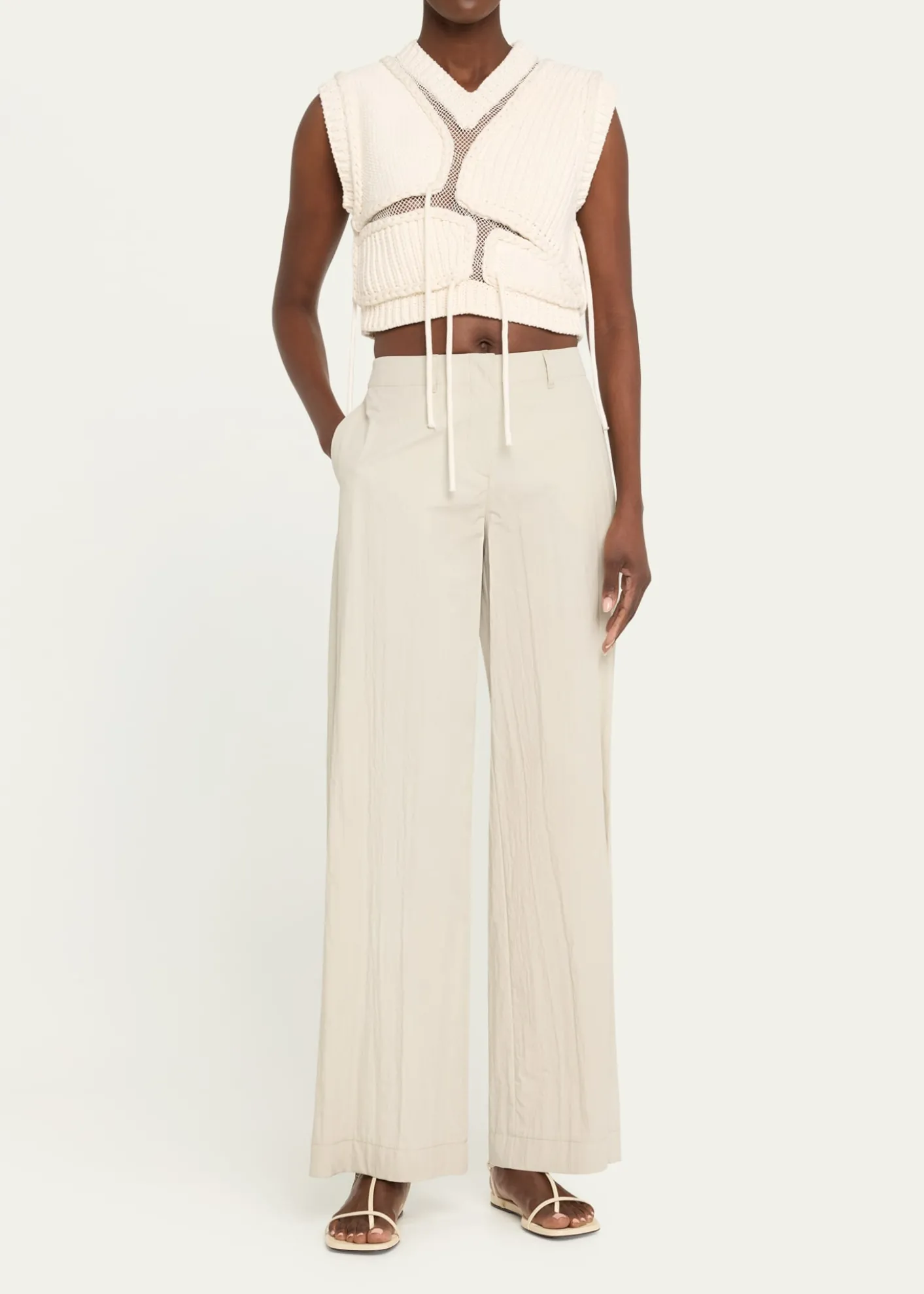 Aisling CampsTortoise Mesh Cropped Vest