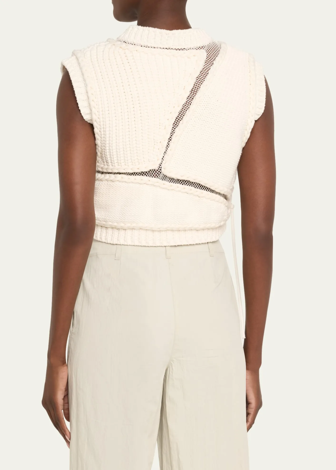 Aisling CampsTortoise Mesh Cropped Vest