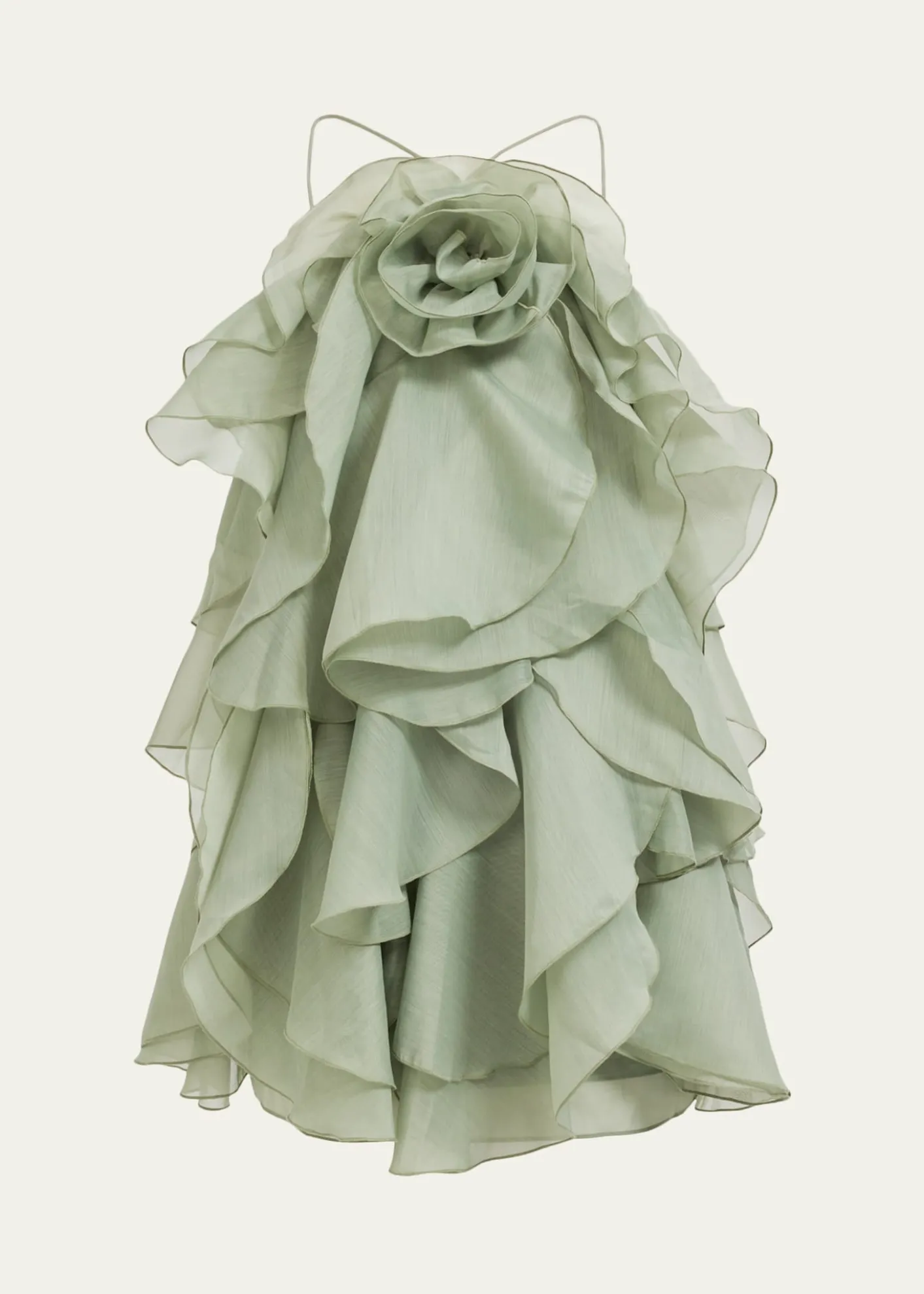 AjePandorea Layered Organza Mini Dress