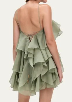 AjePandorea Layered Organza Mini Dress