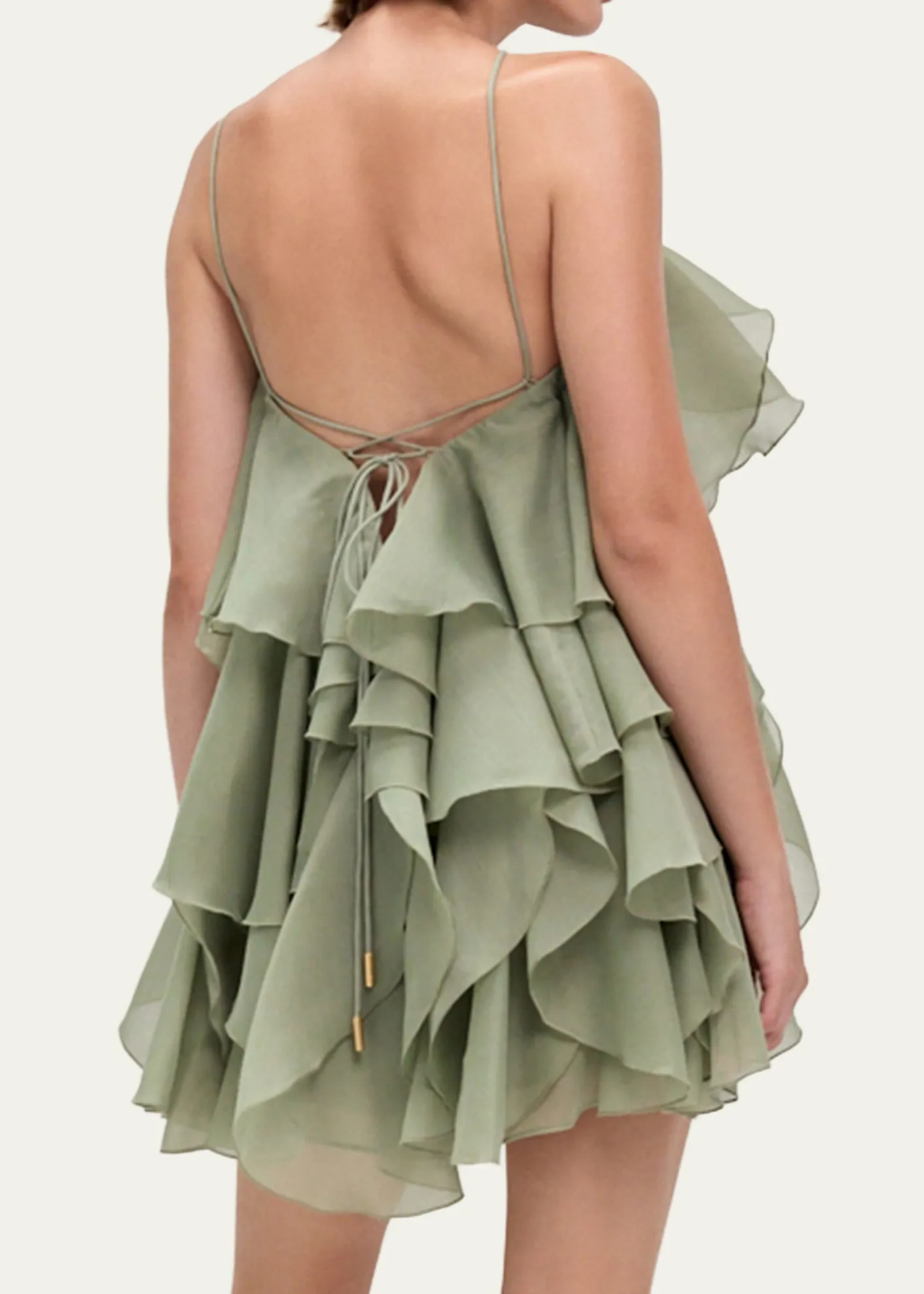 AjePandorea Layered Organza Mini Dress