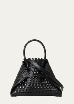 AkrisAi Little Cutout Leather Top-Handle Bag