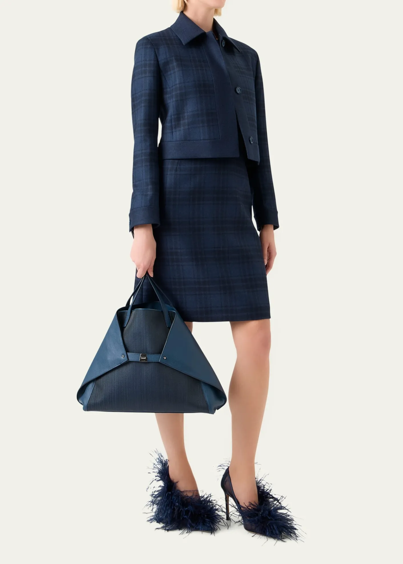 AkrisAi Medium Horsehair Tote Bag