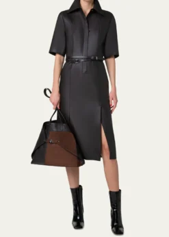 AkrisAi Medium Patchwork Leather Tote Bag
