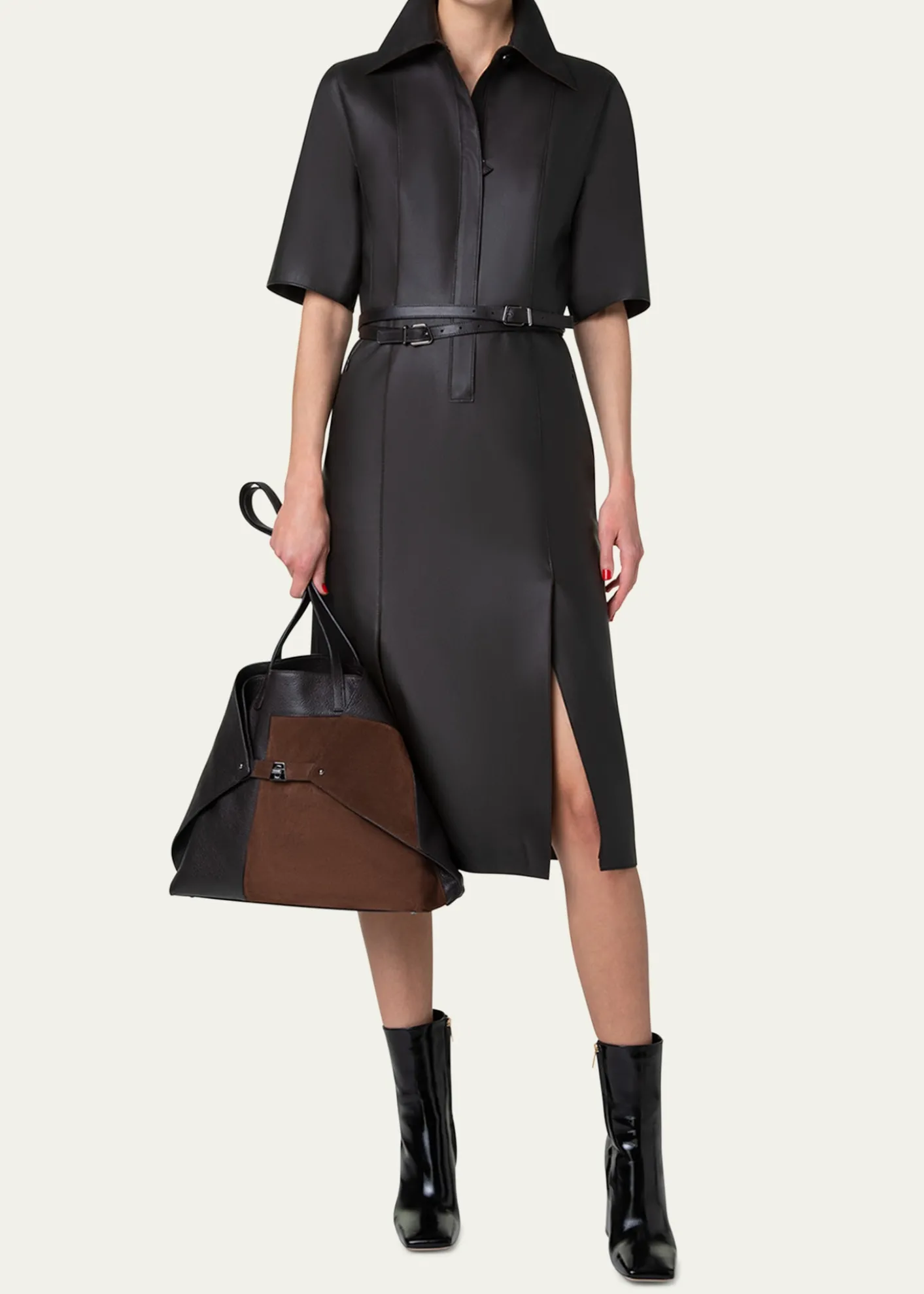 AkrisAi Medium Patchwork Leather Tote Bag
