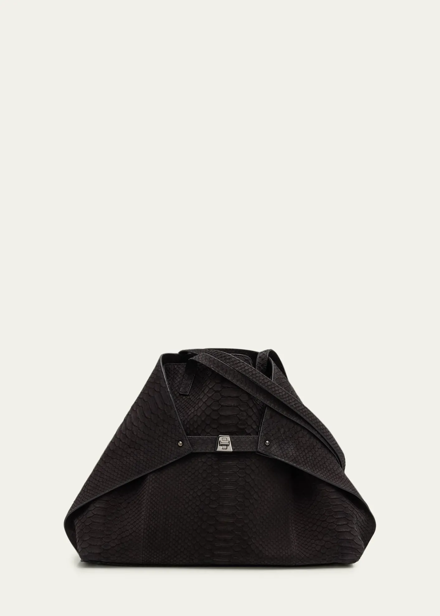 AkrisAi Medium Python Convertible Shoulder Bag