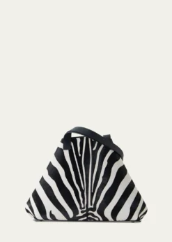 AkrisAi Medium Zebra-Print Top-Handle Tote Bag