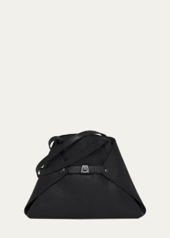 AkrisAi Small Leather Shoulder Tote Bag