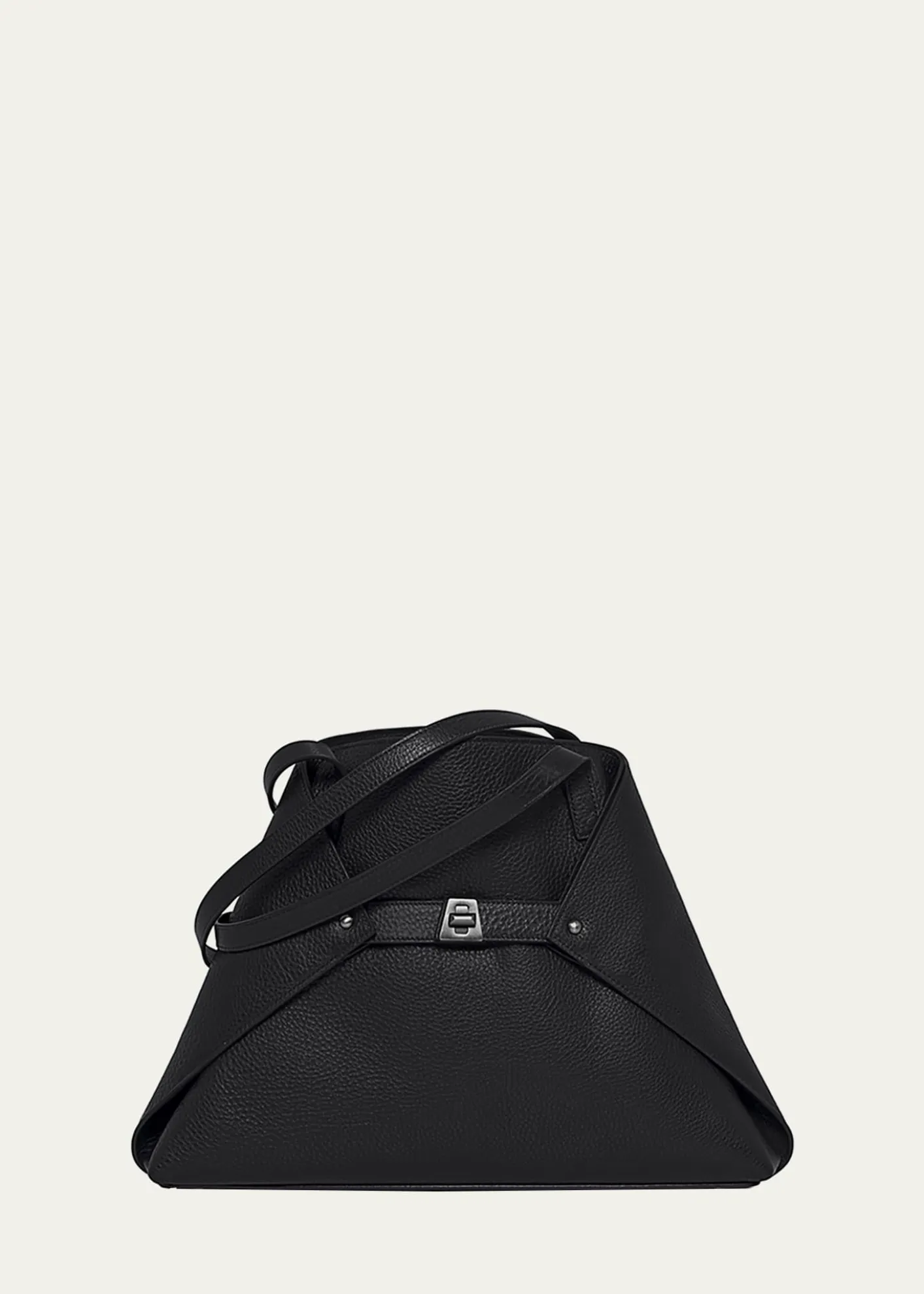 AkrisAi Small Leather Shoulder Tote Bag