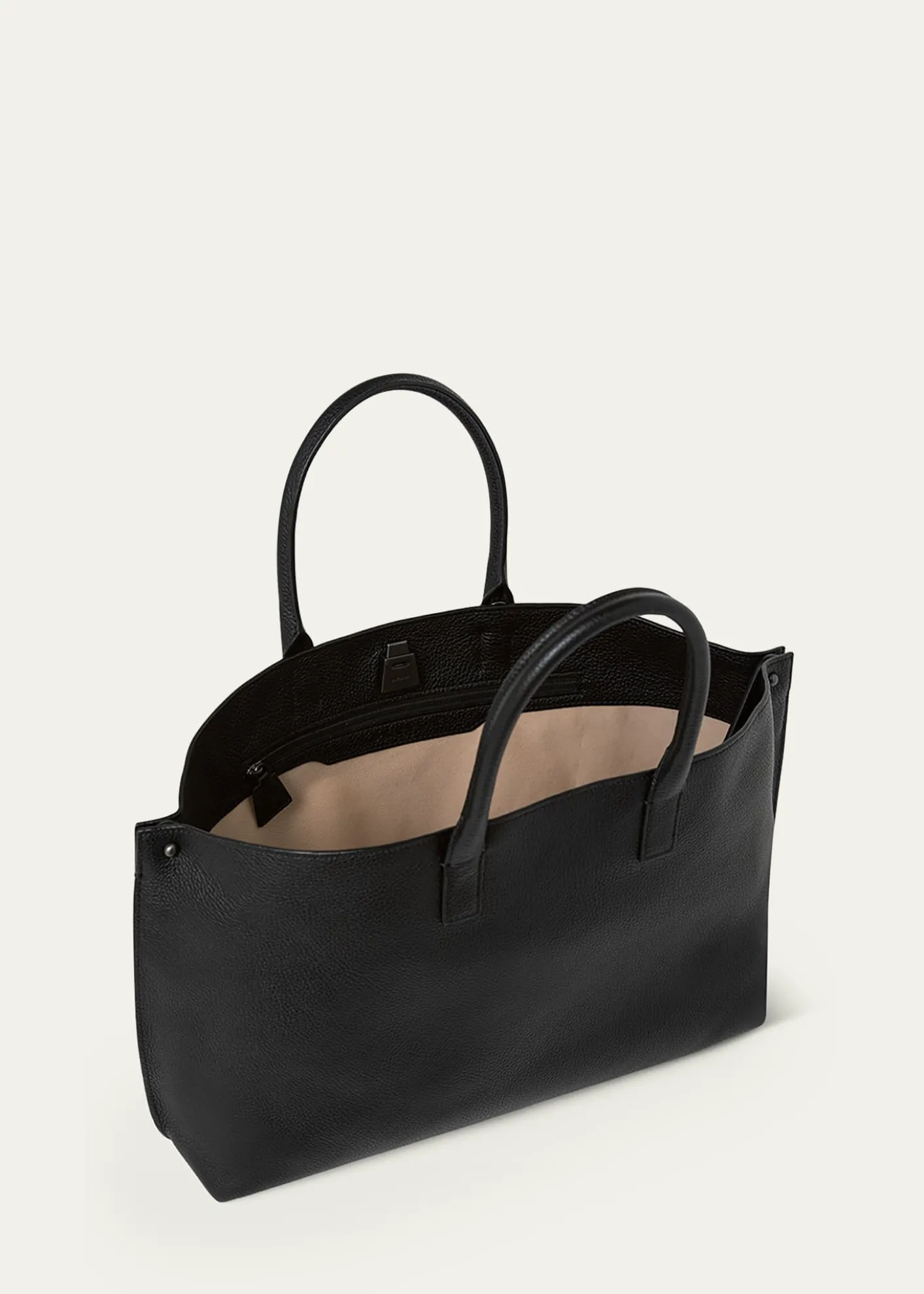 AkrisAi Small Leather Top-Handle Bag
