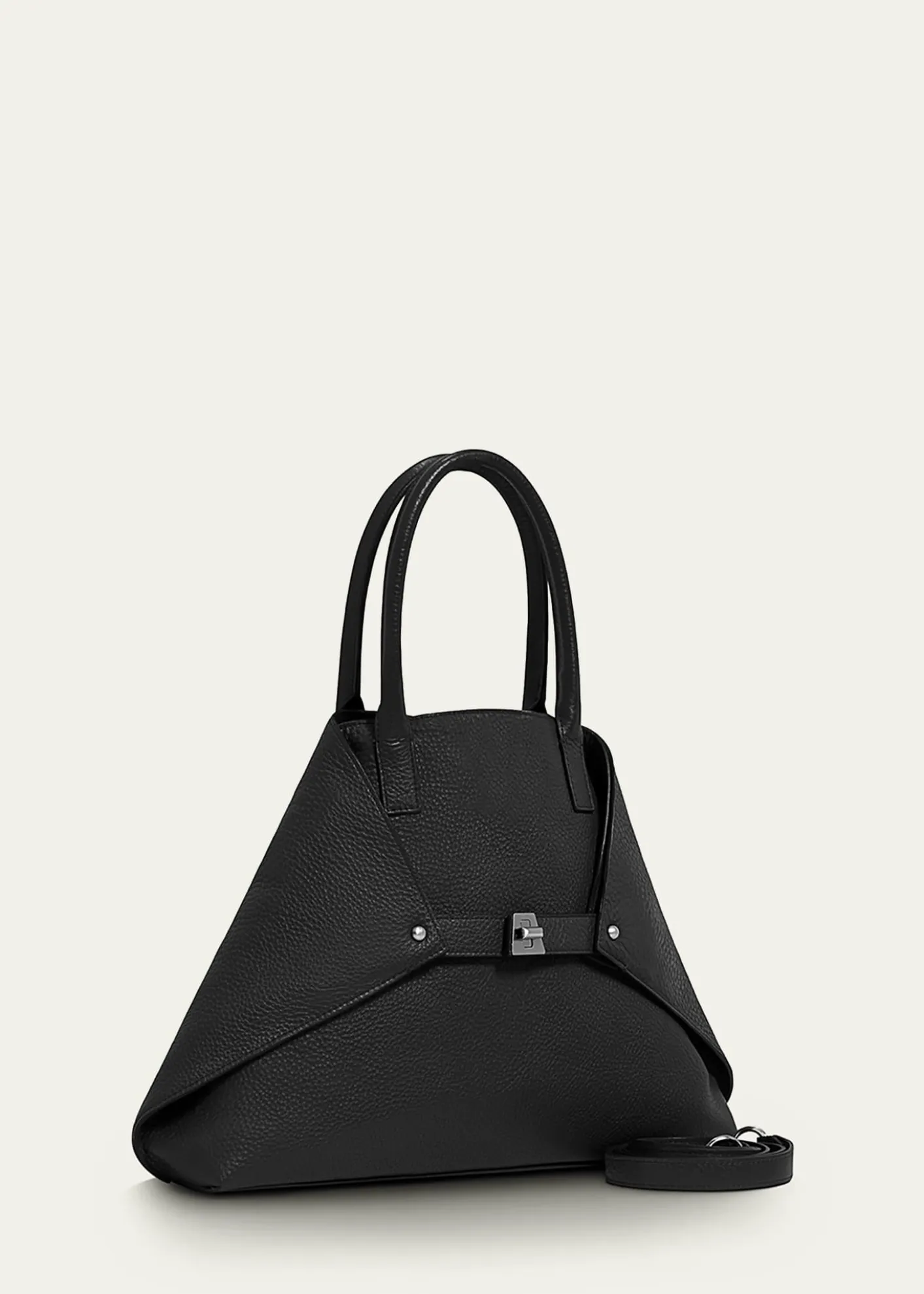 AkrisAi Small Leather Top-Handle Bag