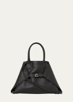AkrisAi Small Leather Top-Handle Bag