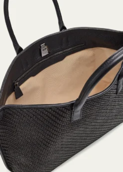 AkrisAi Small Plaid Braided Top-Handle Bag