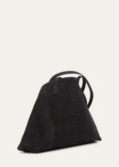 AkrisAi Small Snakeskin Suede Shoulder Bag
