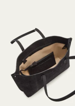 AkrisAi Small Snakeskin Suede Shoulder Bag