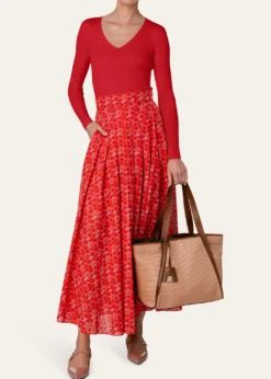 AkrisAlexa Medium Raffia Tote Bag
