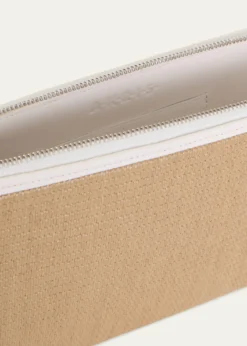 AkrisAlexa Tassel Woven Cotton Clutch Bag