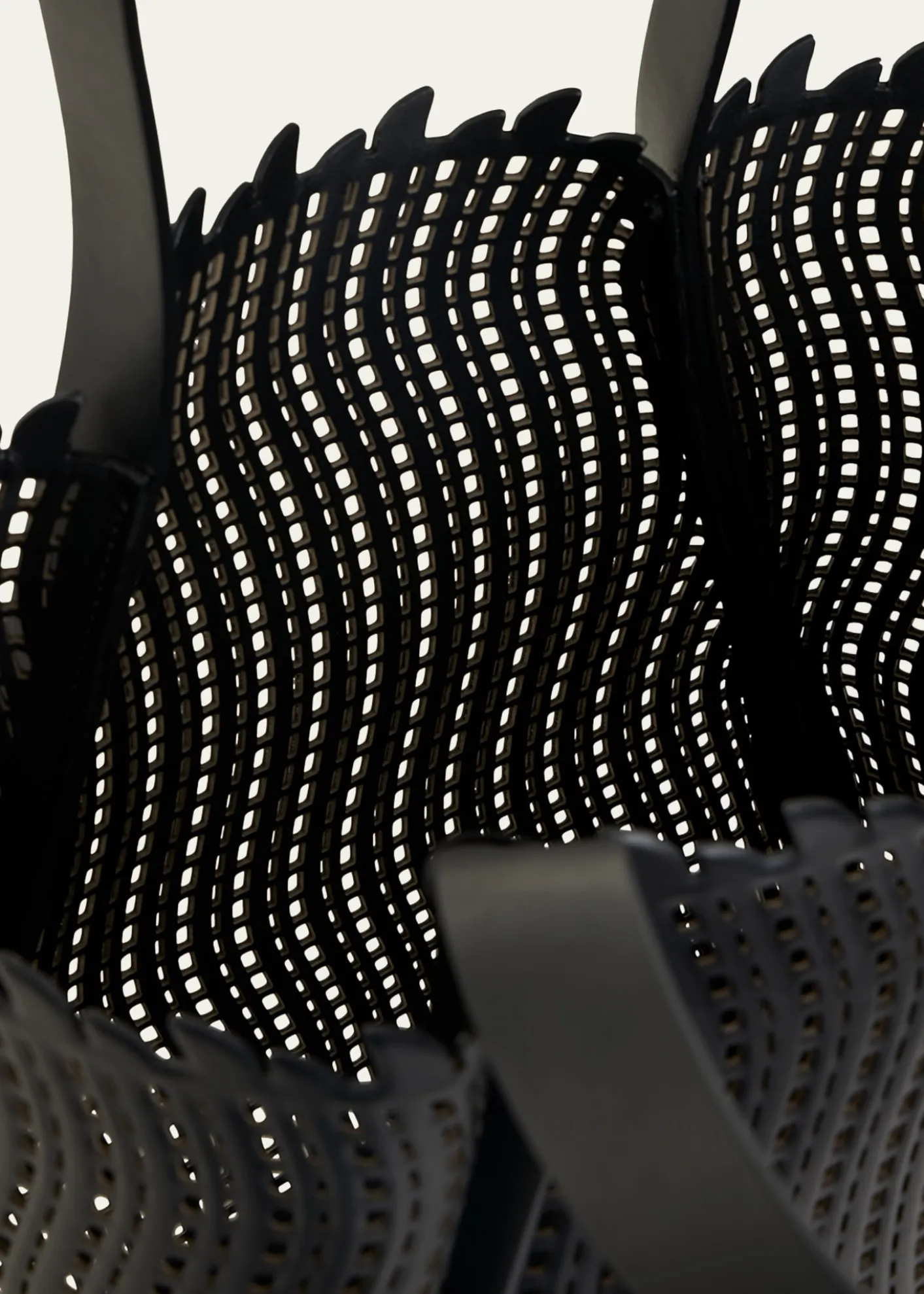 AkrisAlex Medium Cutout Leather Tote Bag