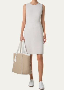 AkrisAlex Raffia & Leather Tote Bag