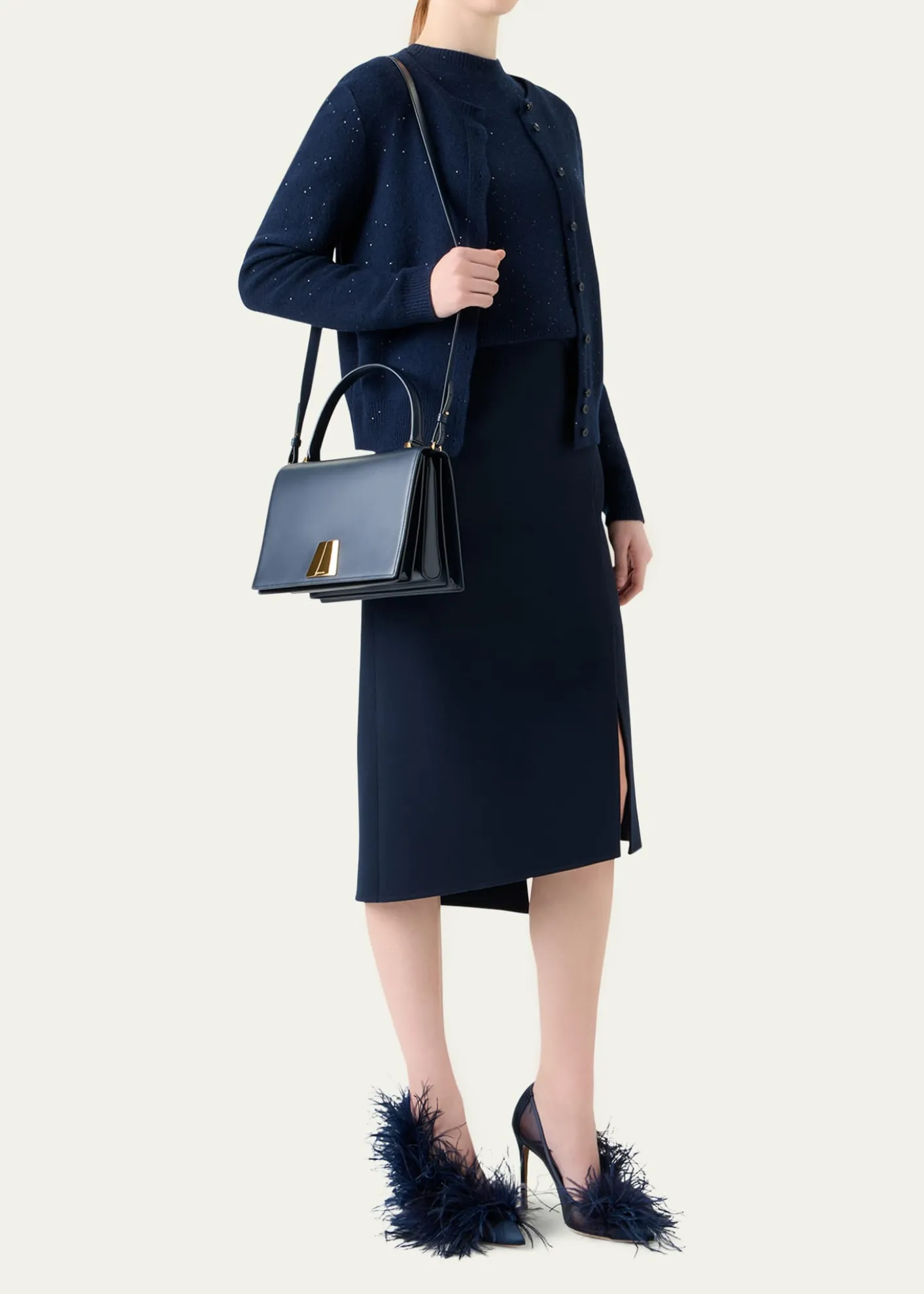 AkrisAlice Flap Leather Crossbody Bag