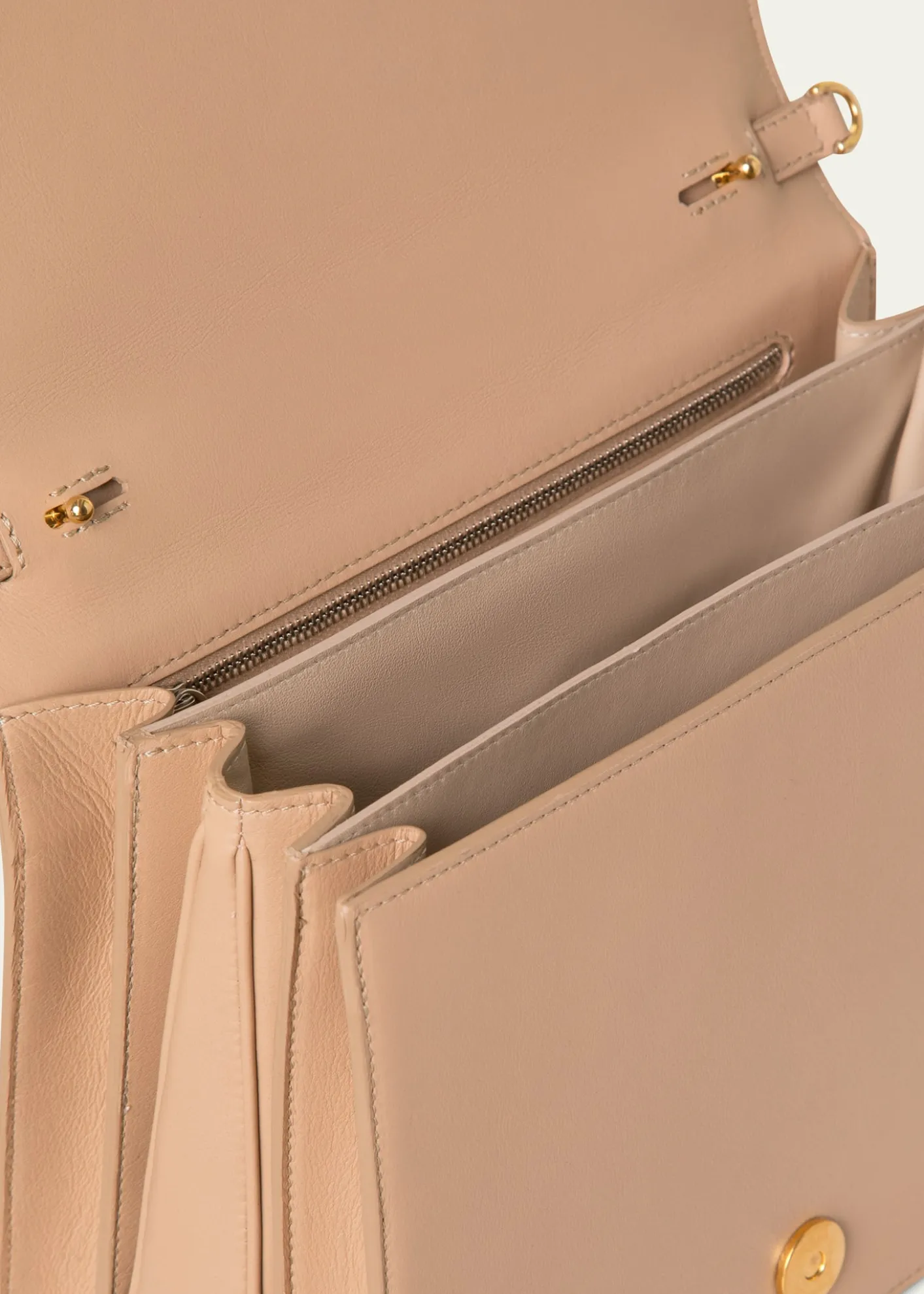 AkrisAlice Flap Leather Crossbody Bag